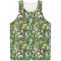 Dinosaur And Prehistoric Plants Print Men's Tank Top