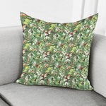 Dinosaur And Prehistoric Plants Print Pillow Cover