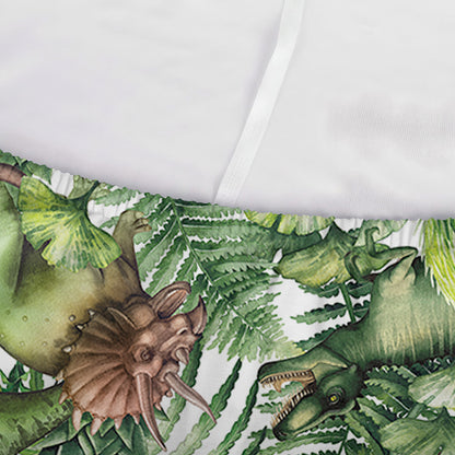 Dinosaur And Prehistoric Plants Print Sofa Cover