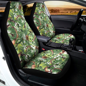 Dinosaur And Prehistoric Plants Print Universal Fit Car Seat Covers