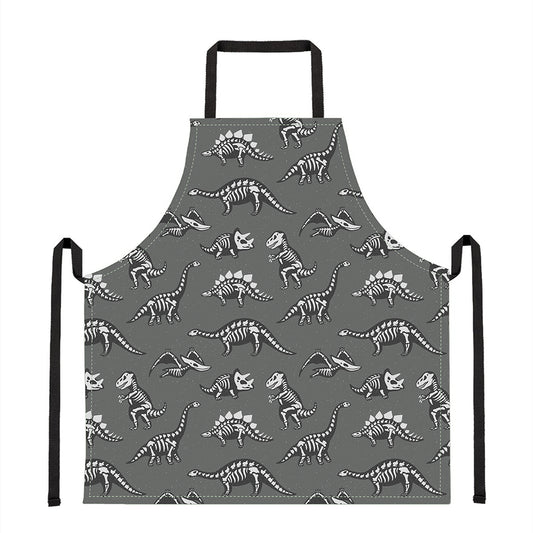 Dinosaur Fossil Pattern Print Apron