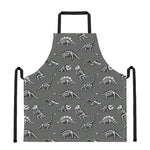 Dinosaur Fossil Pattern Print Apron
