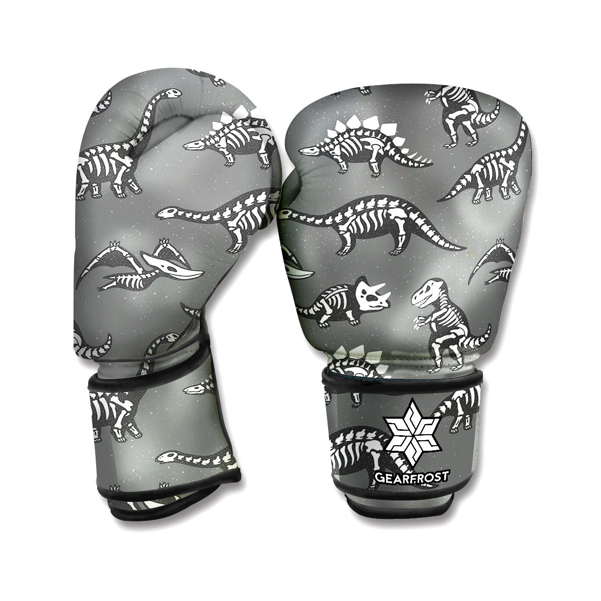 Dinosaur Fossil Pattern Print Boxing Gloves