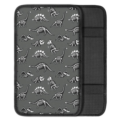 Dinosaur Fossil Pattern Print Car Center Console Cover