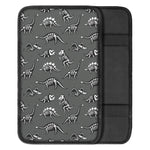 Dinosaur Fossil Pattern Print Car Center Console Cover