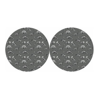 Dinosaur Fossil Pattern Print Car Coasters