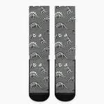 Dinosaur Fossil Pattern Print Crew Socks