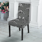 Dinosaur Fossil Pattern Print Dining Chair Slipcover