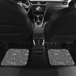 Dinosaur Fossil Pattern Print Front and Back Car Floor Mats