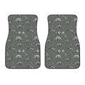 Dinosaur Fossil Pattern Print Front Car Floor Mats