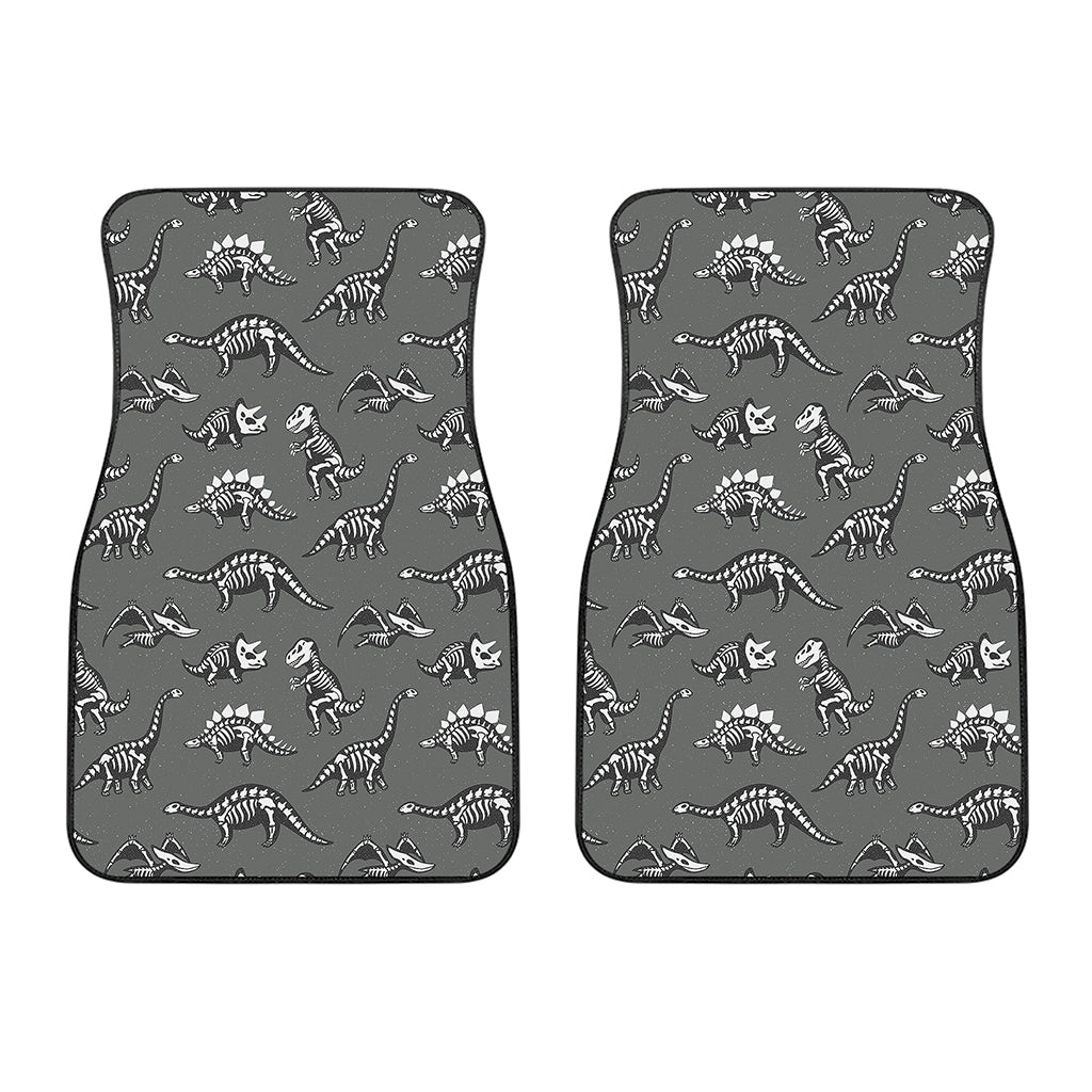 Dinosaur Fossil Pattern Print Front Car Floor Mats