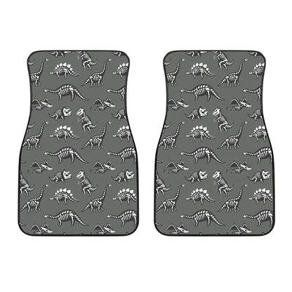 Dinosaur Fossil Pattern Print Front Car Floor Mats