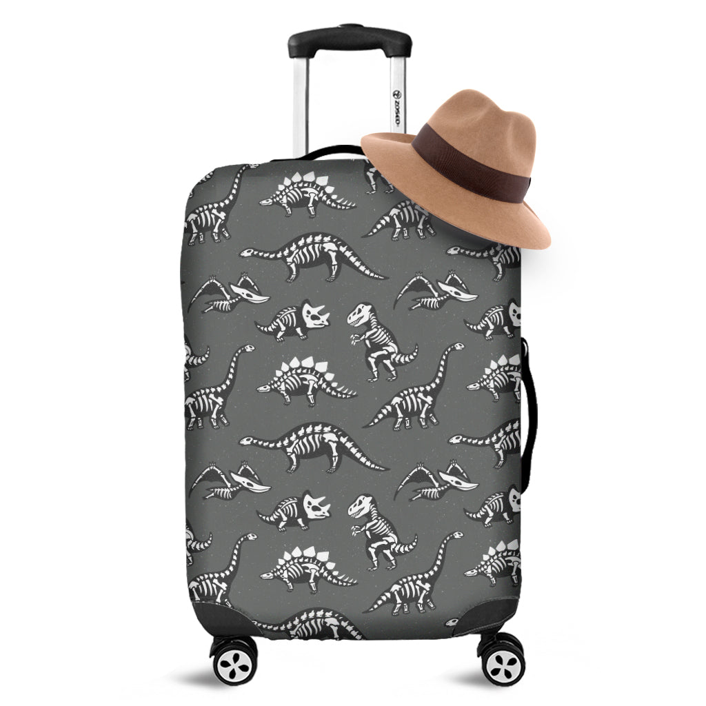 Dinosaur Fossil Pattern Print Luggage Cover
