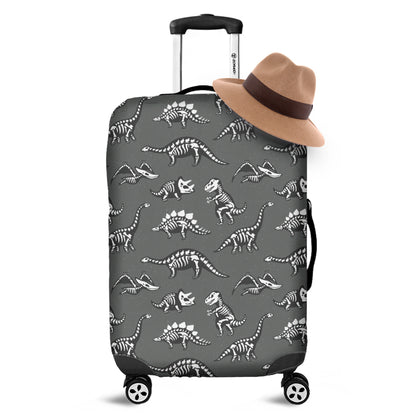 Dinosaur Fossil Pattern Print Luggage Cover