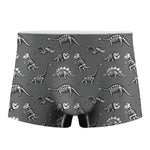 Dinosaur Fossil Pattern Print Men's Boxer Briefs