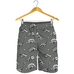 Dinosaur Fossil Pattern Print Men's Shorts