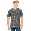 Dinosaur Fossil Pattern Print Men's T-Shirt