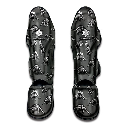 Dinosaur Fossil Pattern Print Muay Thai Shin Guard