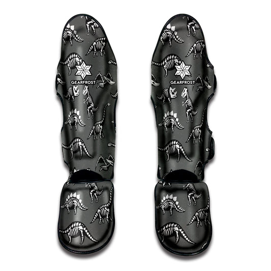 Dinosaur Fossil Pattern Print Muay Thai Shin Guard