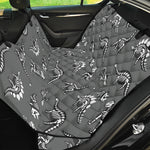 Dinosaur Fossil Pattern Print Pet Car Back Seat Cover
