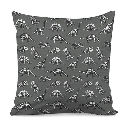 Dinosaur Fossil Pattern Print Pillow Cover