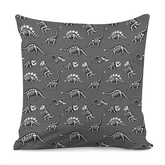 Dinosaur Fossil Pattern Print Pillow Cover