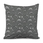 Dinosaur Fossil Pattern Print Pillow Cover