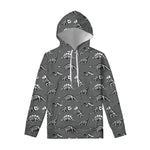 Dinosaur Fossil Pattern Print Pullover Hoodie