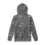 Dinosaur Fossil Pattern Print Pullover Hoodie