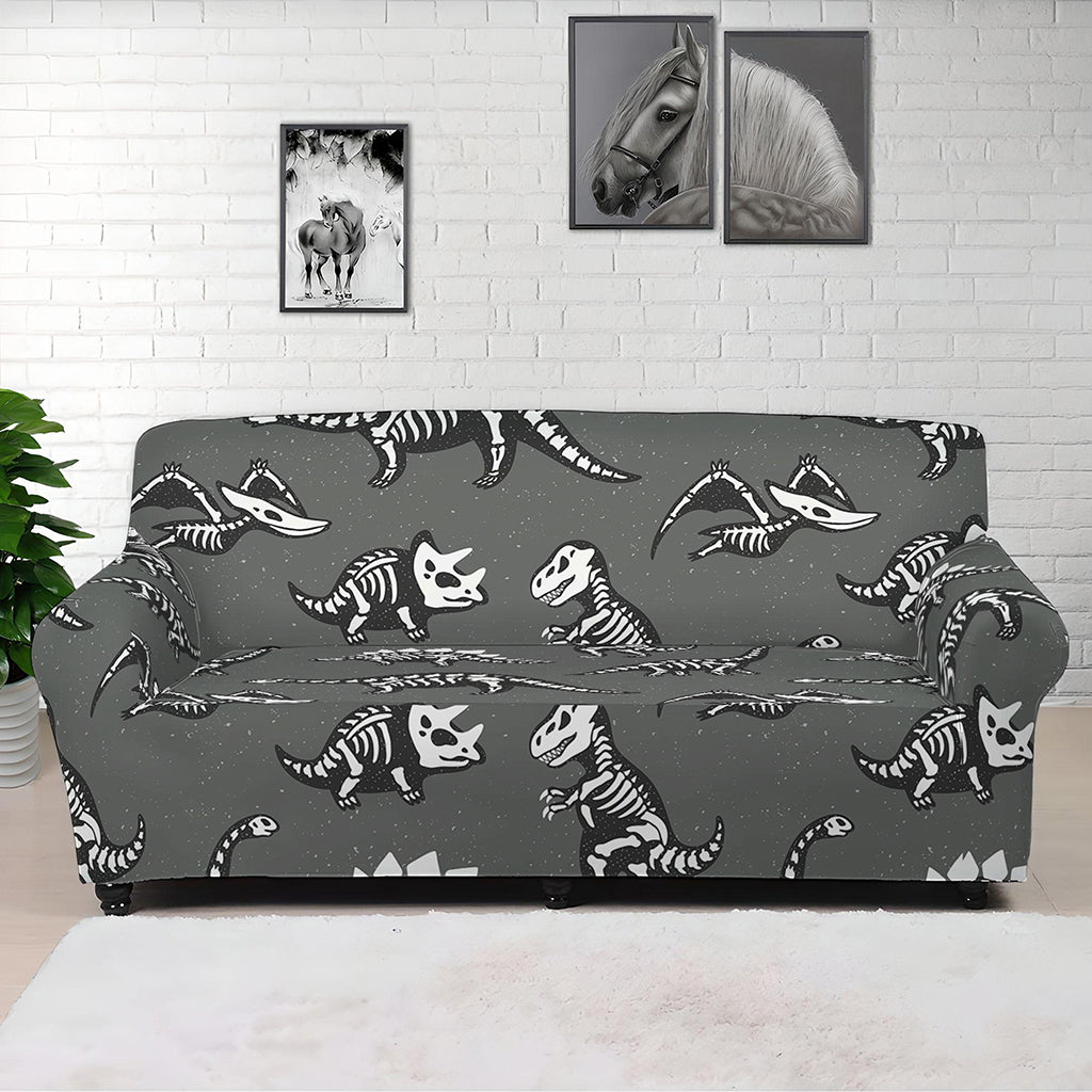 Dinosaur Fossil Pattern Print Sofa Cover