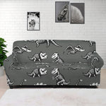 Dinosaur Fossil Pattern Print Sofa Cover