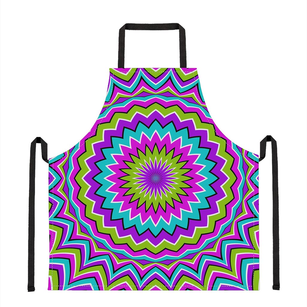 Dizzy Circle Moving Optical Illusion Apron