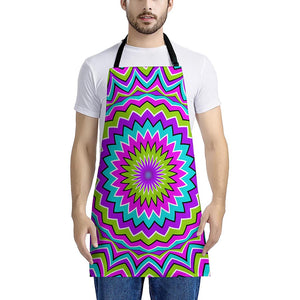 Dizzy Circle Moving Optical Illusion Apron