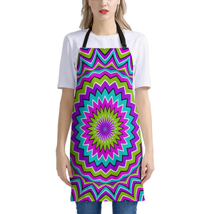 Dizzy Circle Moving Optical Illusion Apron