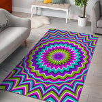 Dizzy Circle Moving Optical Illusion Area Rug GearFrost