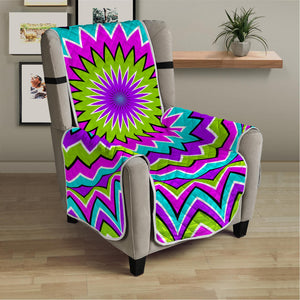 Dizzy Circle Moving Optical Illusion Armchair Protector