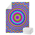 Dizzy Circle Moving Optical Illusion Blanket
