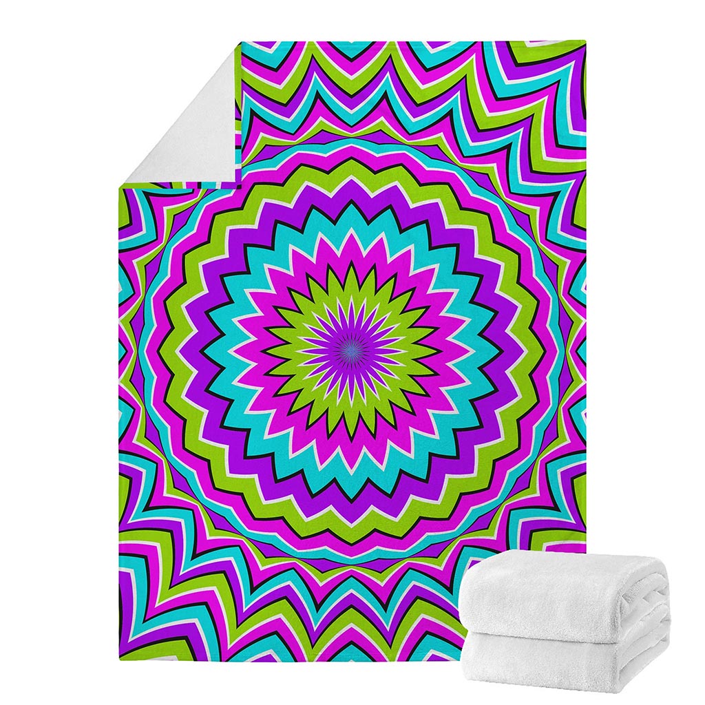 Dizzy Circle Moving Optical Illusion Blanket