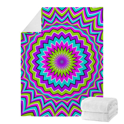 Dizzy Circle Moving Optical Illusion Blanket