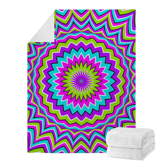 Dizzy Circle Moving Optical Illusion Blanket
