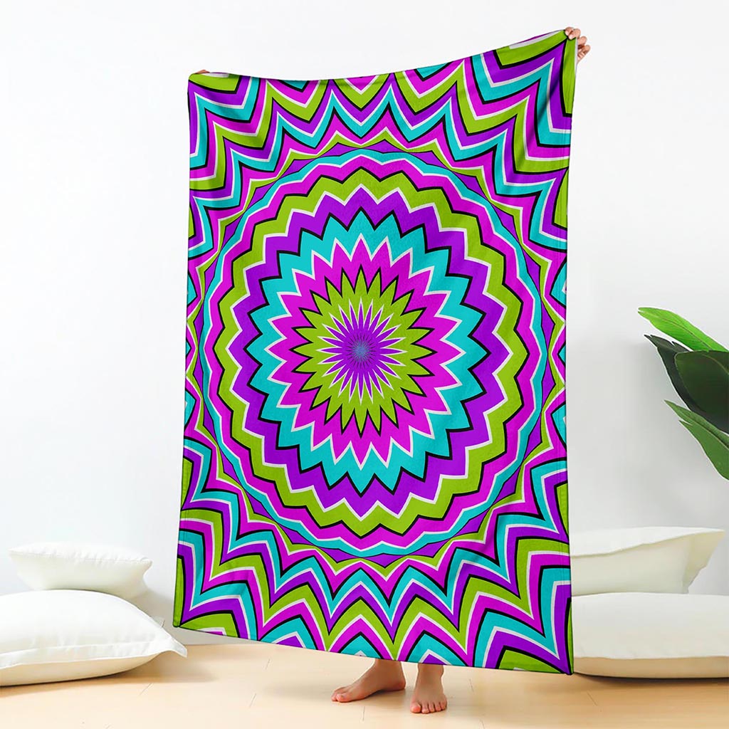 Dizzy Circle Moving Optical Illusion Blanket