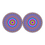 Dizzy Circle Moving Optical Illusion Car Coasters