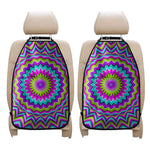 Dizzy Circle Moving Optical Illusion Car Seat Organizers