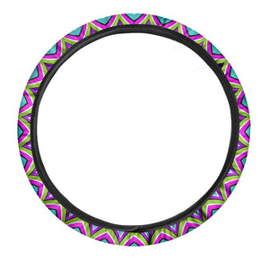 Dizzy Circle Moving Optical Illusion Car Steering Wheel Cover