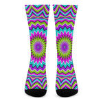 Dizzy Circle Moving Optical Illusion Crew Socks