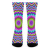 Dizzy Circle Moving Optical Illusion Crew Socks