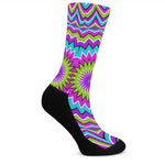 Dizzy Circle Moving Optical Illusion Crew Socks