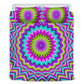 Dizzy Circle Moving Optical Illusion Duvet Cover Bedding Set