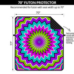 Dizzy Circle Moving Optical Illusion Futon Protector