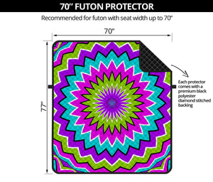 Dizzy Circle Moving Optical Illusion Futon Protector